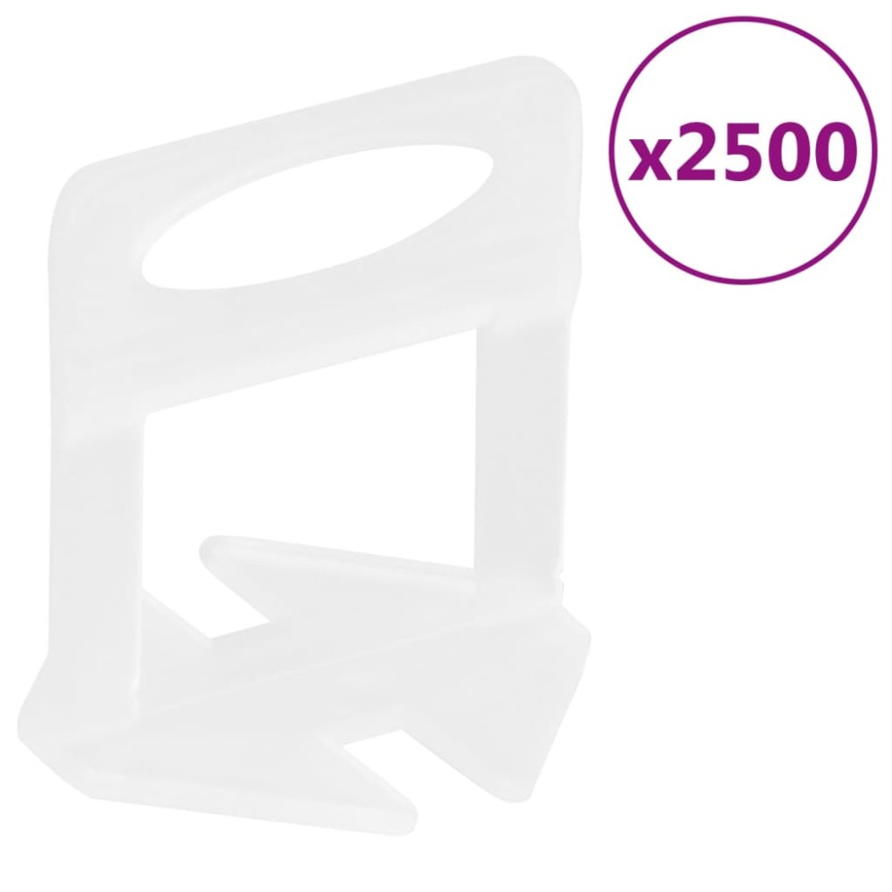 vidaXL Σύστημα Ευθυγράμμισης Πλακιδίων 2500 Κλιπ 1,5 χιλ.