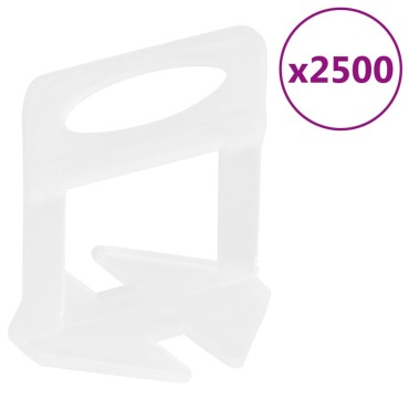 vidaXL Σύστημα Ευθυγράμμισης Πλακιδίων 2500 Κλιπ 1,5 χιλ.