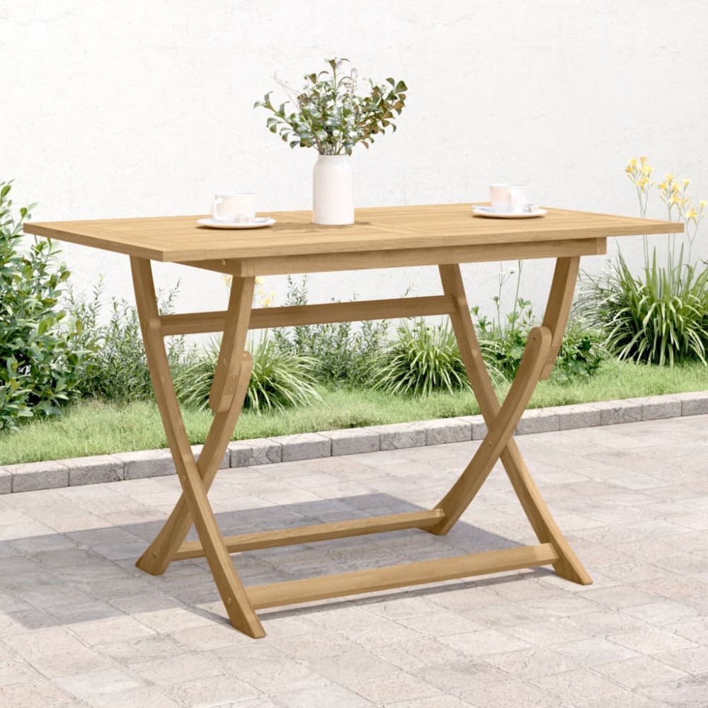 vidaXL Τραπέζι Κήπου Πτυσσόμενο 120x70x75cm Μασίφ Ξύλο Ακακίας 1 τεμ.
