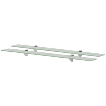 vidaXL Ράφια Τοίχου 2 τεμ. 8 χιλ. 90x20cm Γυάλινα