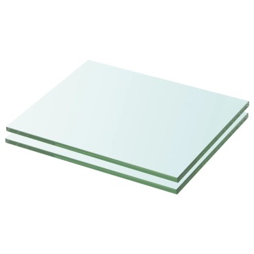 vidaXL Ράφια Πάνελ 2 τεμ. Διάφανα 20x20cm Γυάλινα