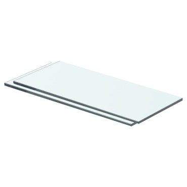 vidaXL Ράφια Πάνελ 2 τεμ. Διάφανα 40x12cm Γυάλινα