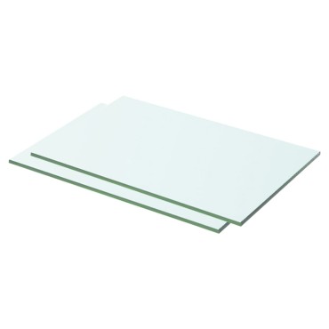 vidaXL Ράφια Πάνελ 2 τεμ. Διάφανα 50x25cm Γυάλινα