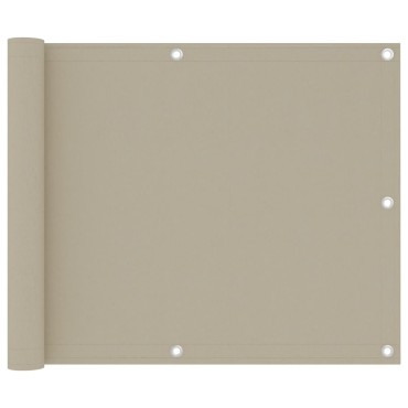 vidaXL Διαχωριστικό Βεράντας Μπεζ 75 x 300 εκ. Ύφασμα Oxford