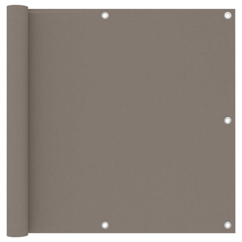 vidaXL Διαχωριστικό Βεράντας Taupe 90 x 500 εκ. Ύφασμα Oxford