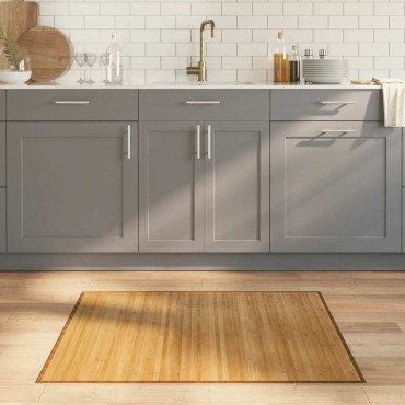 vidaXL Χαλί Ορθογώνιο Φυσικό 80x100cm Μπαμπού
