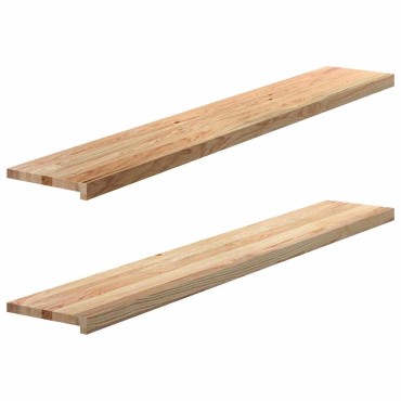 vidaXL Περβάζια παραθύρων 2 τεμ. 160x25x2 εκ. Ακατέργαστο Μασίφ Δρυός