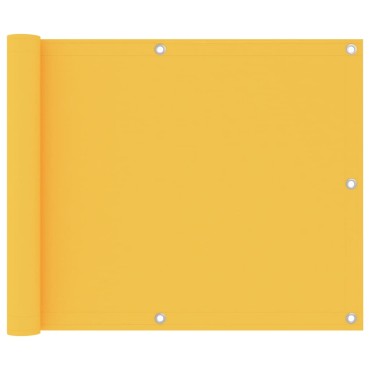 vidaXL Διαχωριστικό Βεράντας Κίτρινο 75 x 300 εκ. Ύφασμα Oxford