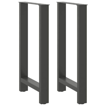 vidaXL Πόδια Τραπεζιού Μπαρ 2 τεμ. Ανθρακί 40x(90-91)cm Ατσάλι