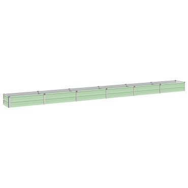 vidaXL Υψωμένο Κρεβάτι Κήπου Παστέλ Πράσινο 480 x 40 x 24 εκ.