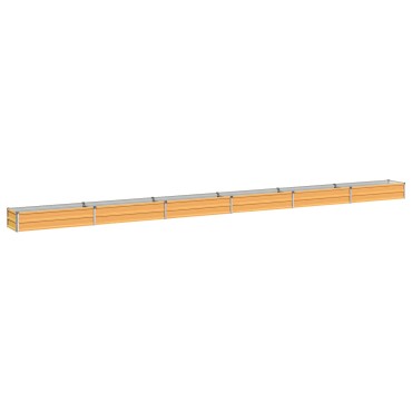 vidaXL Υψωμένο Κρεβάτι Κήπου Φυσικό 600 x 40 x 24 εκ.