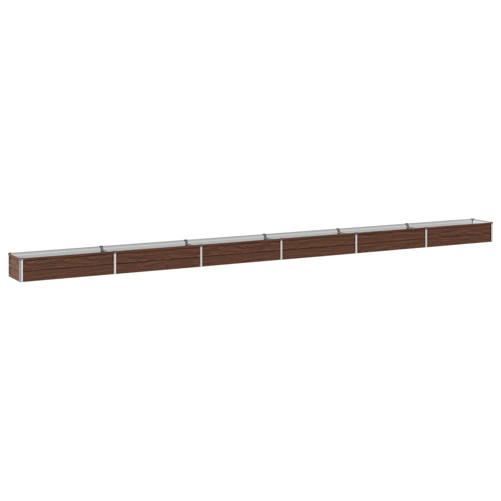 vidaXL Υψωμένο Κρεβάτι Κήπου Μαύρο 600 x 40 x 24 εκ.