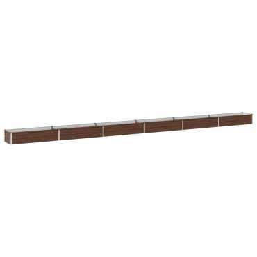 vidaXL Υψωμένο Κρεβάτι Κήπου Μαύρο 600 x 40 x 24 εκ.
