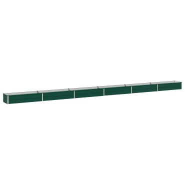 vidaXL Υψωμένο Κρεβάτι Κήπου Πράσινο 600 x 40 x 24 εκ.
