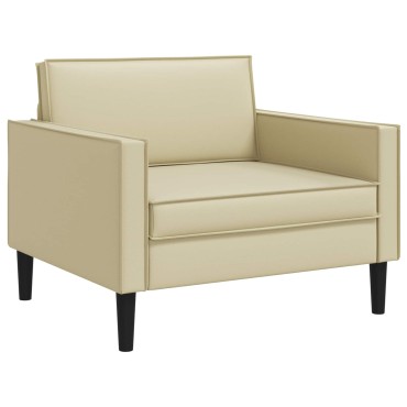 vidaXL XL Πολυθρόνα Κρεμ Τεχνητό Δέρμα 105x84x91cm 1 τεμ.