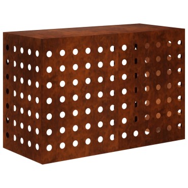 vidaXL Κάλυμμα κλιματιστικού Σκ rusty 90 x 40 x 60 εκ