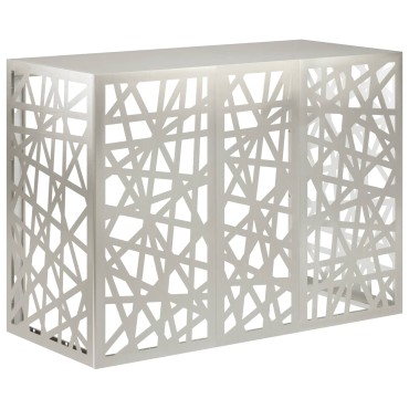 vidaXL Κάλυμμα κλιματιστικού Ασημί 110 x 50 x 80 cm Ανοξείδωτο Ατσάλι