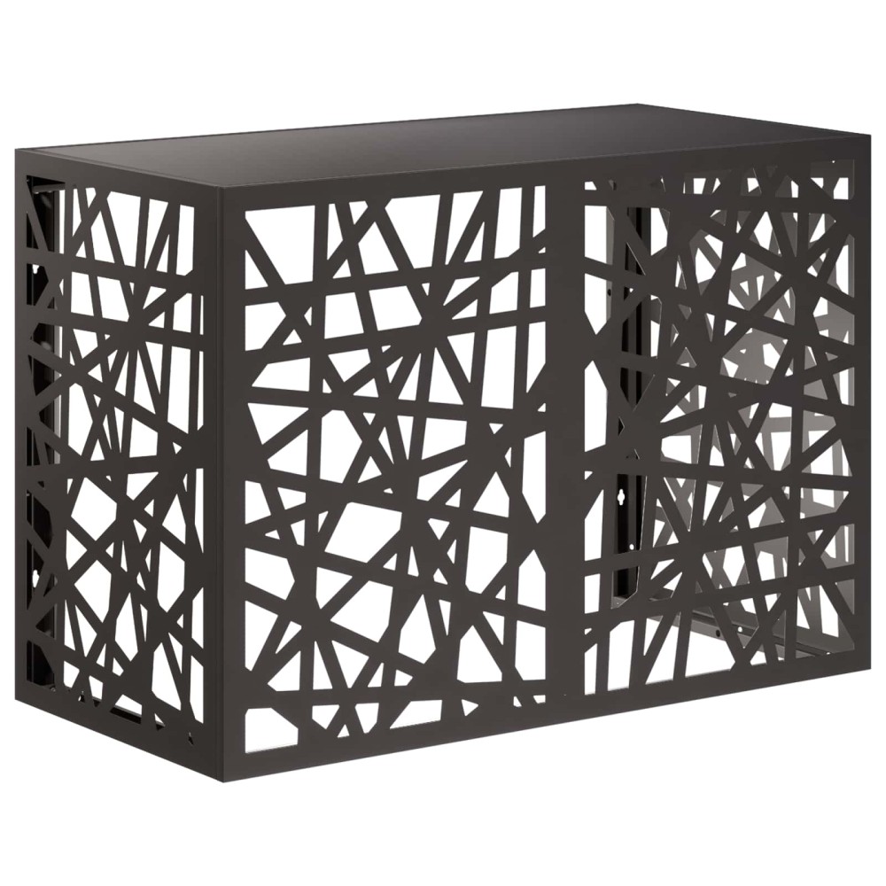 vidaXL Κάλυμμα κλιματιστικού Μαύρο 100 x 50 x 70 cm Ατσάλι