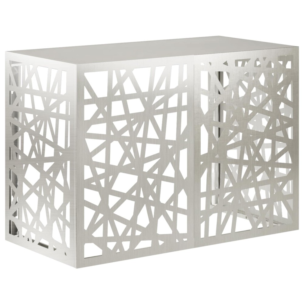 vidaXL Κάλυμμα κλιματιστικού Ασημί 100 x 50 x 70 cm Ανοξείδωτο Ατσάλι