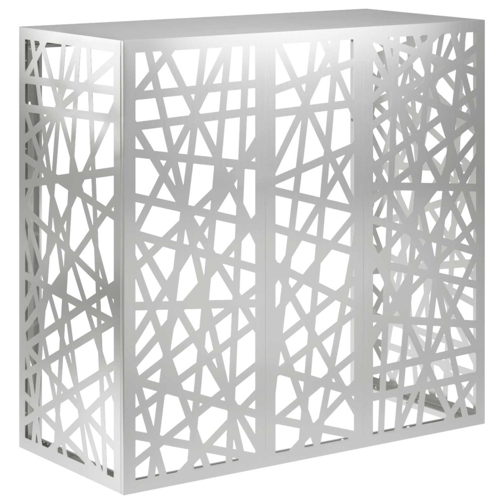 vidaXL Κάλυμμα κλιματιστικού Ασημί 110 x 50 x 105 εκ