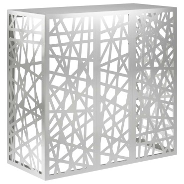 vidaXL Κάλυμμα κλιματιστικού Ασημί 110 x 50 x 105 εκ