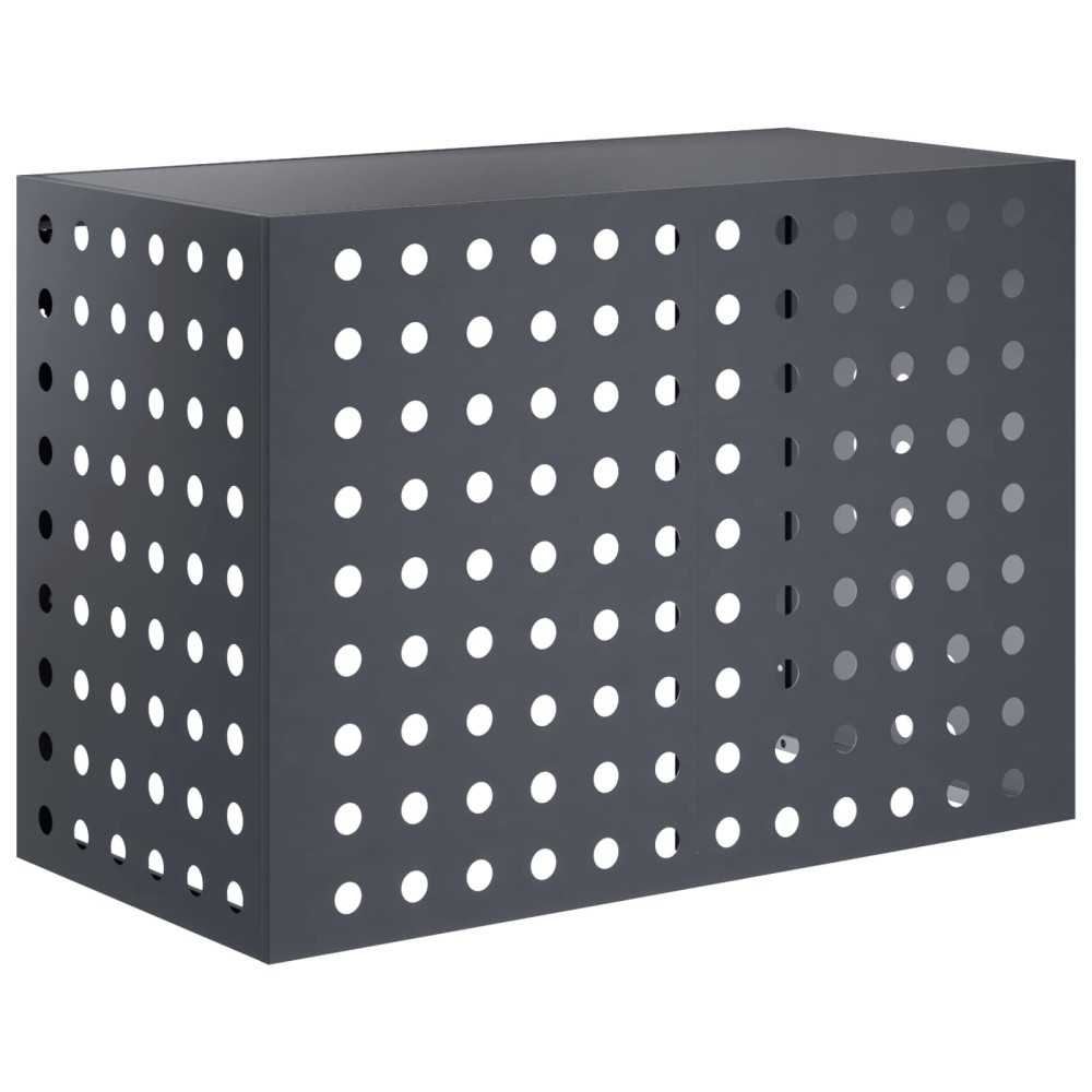 vidaXL Κάλυμμα κλιματιστικού Ανθρακί 100 x 50 x 70 cm Ατσάλι