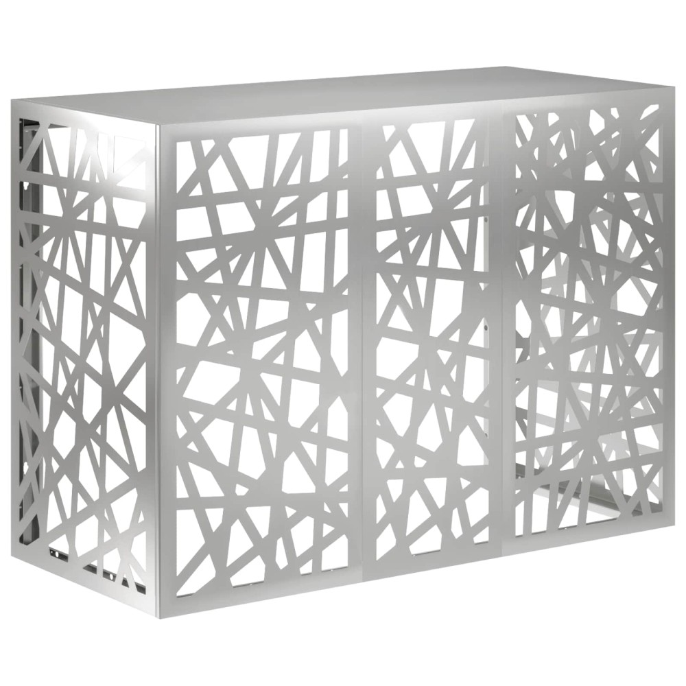 vidaXL Κάλυμμα κλιματιστικού Ασημί 110 x 50 x 80 cm