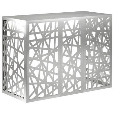 vidaXL Κάλυμμα κλιματιστικού Ασημί 110 x 50 x 80 cm