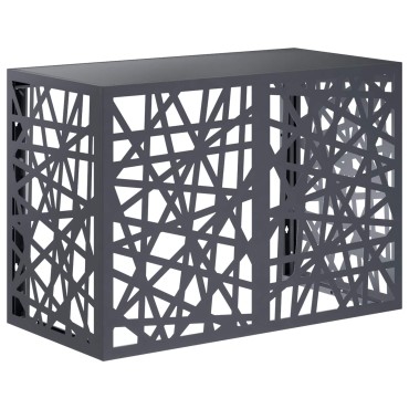 vidaXL Κάλυμμα κλιματιστικού Ανθρακί 100 x 50 x 70 cm Ατσάλι