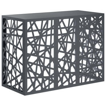 vidaXL Κάλυμμα κλιματιστικού Ανθρακί 110 x 50 x 80 cm Ατσάλι