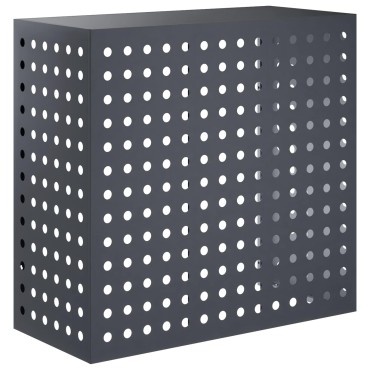 vidaXL Κάλυμμα κλιματιστικού Ανθρακί 110 x 50 x 105 εκ Ατσάλι