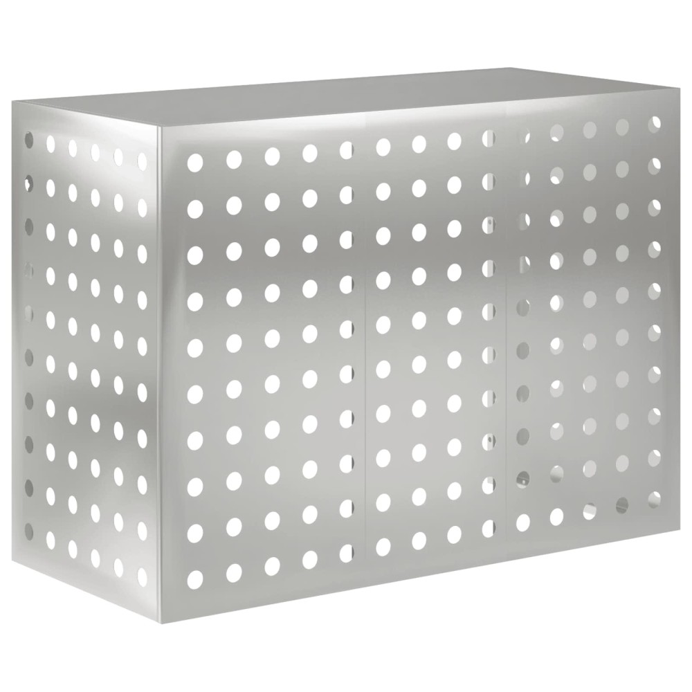 vidaXL Κάλυμμα κλιματιστικού Ασημί 110 x 50 x 80 cm