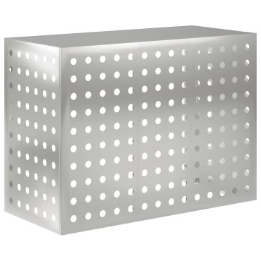 vidaXL Κάλυμμα κλιματιστικού Ασημί 110 x 50 x 80 cm