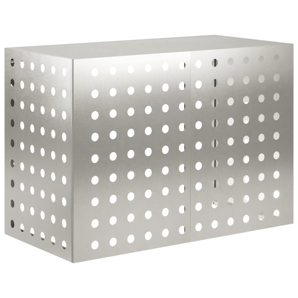 vidaXL Κάλυμμα κλιματιστικού Ασημί 100 x 50 x 70 cm Ανοξείδωτο Ατσάλι
