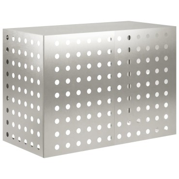 vidaXL Κάλυμμα κλιματιστικού Ασημί 100 x 50 x 70 cm Ανοξείδωτο Ατσάλι