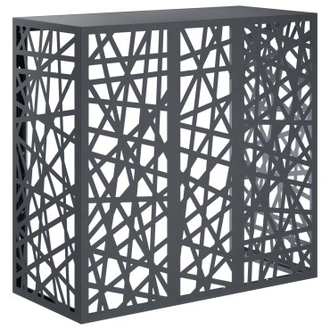 vidaXL Κάλυμμα κλιματιστικού Ανθρακί 110 x 50 x 105 εκ Ατσάλι