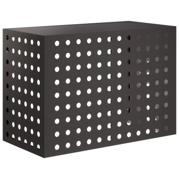 vidaXL Κάλυμμα κλιματιστικού Μαύρο 100 x 50 x 70 cm Ατσάλι