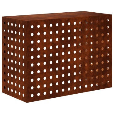vidaXL Κάλυμμα κλιματιστικού Σκ rusty 110 x 50 x 80 cm