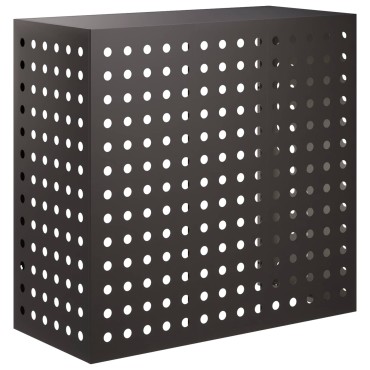 vidaXL Κάλυμμα κλιματιστικού Μαύρο 110 x 50 x 105 εκ Ατσάλι