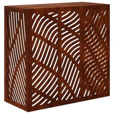 vidaXL Κάλυμμα κλιματιστικού Σκ rusty 110 x 50 x 105 εκ