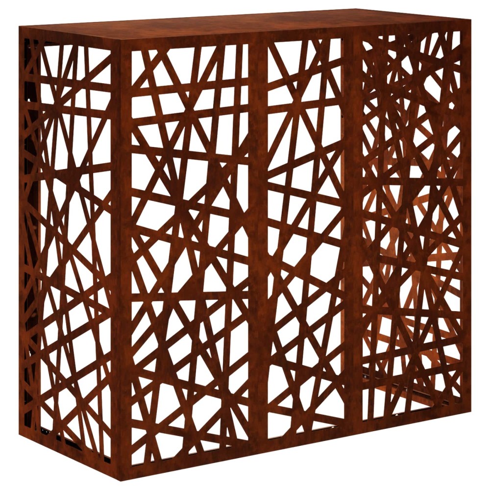 vidaXL Κάλυμμα κλιματιστικού Σκ rusty 110 x 50 x 105 εκ