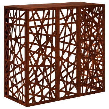 vidaXL Κάλυμμα κλιματιστικού Σκ rusty 110 x 50 x 105 εκ