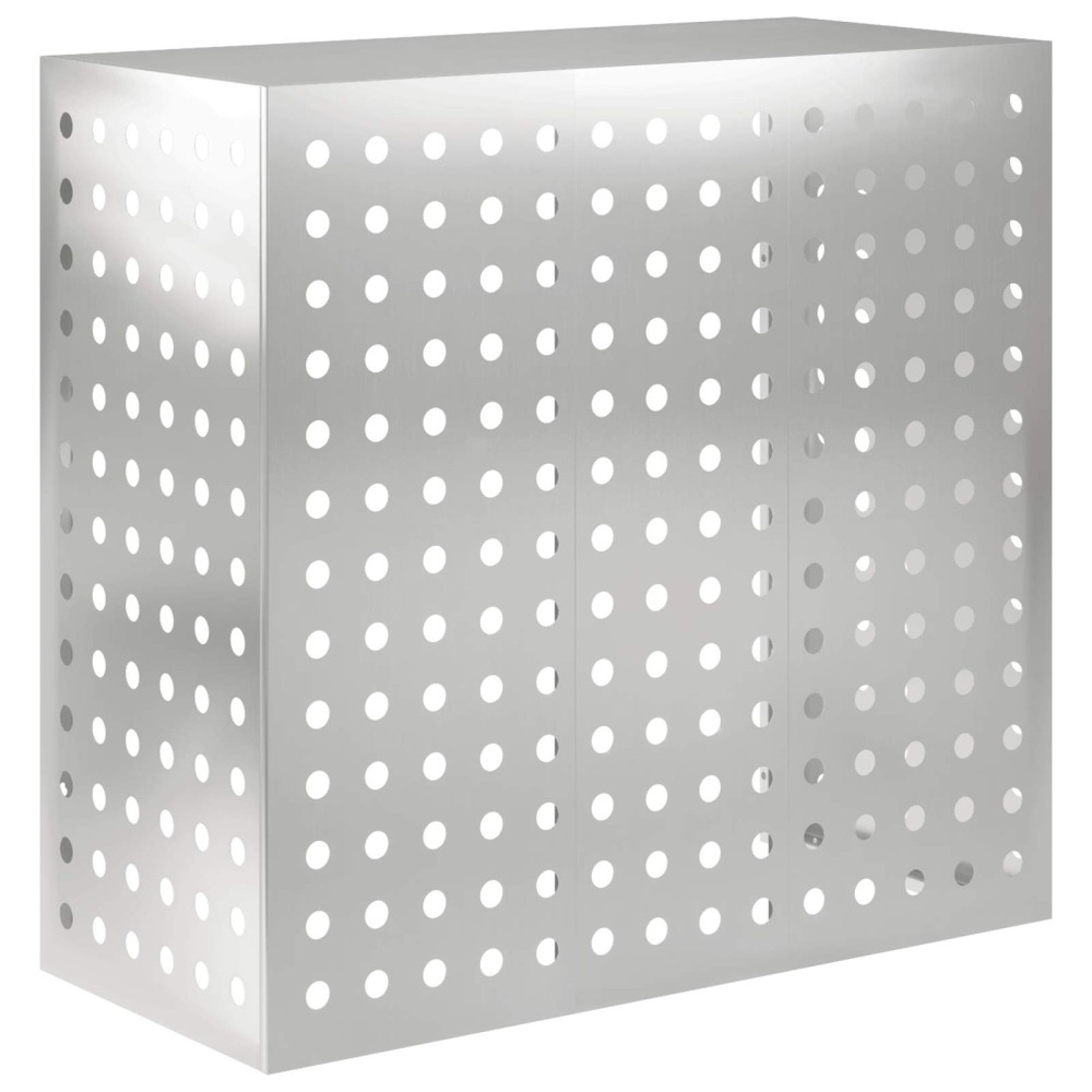 vidaXL Κάλυμμα κλιματιστικού Ασημί 110 x 50 x 105 εκ