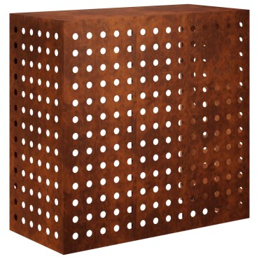 vidaXL Κάλυμμα κλιματιστικού Σκ rusty 110 x 50 x 105 εκ