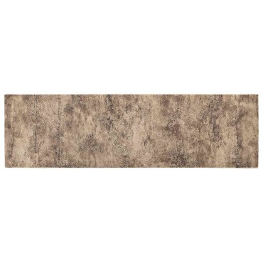 vidaXL Χαλί Κουζίνας Καφέ σκυρόδεμα 180 x 60 cm 100% Πολυαμίδιο