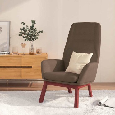 vidaXL Πολυθρόνα Relax Taupe Υφασμάτινη 70x77x94cm 1 τεμ.