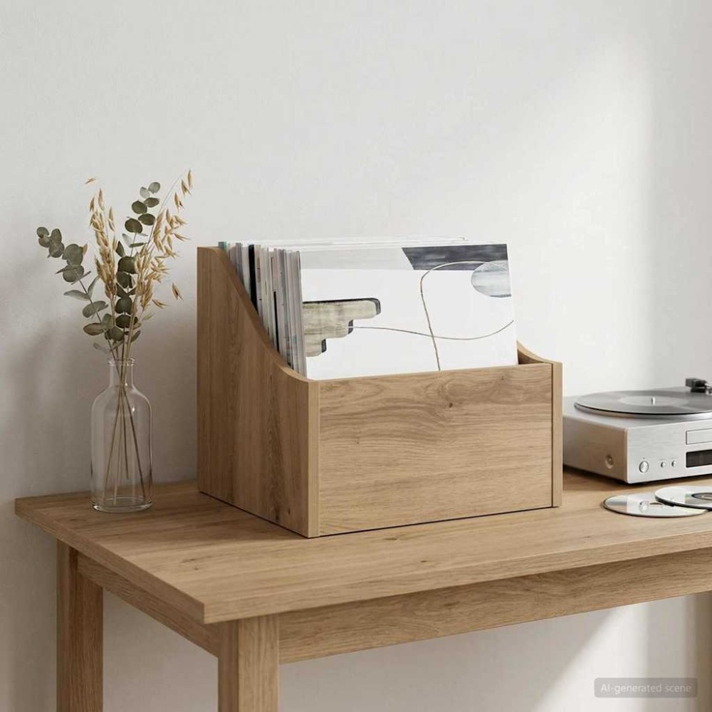 vidaXL Κουτί LP Artisan Δρυς 37 x 33 x 32 εκ. Επεξεργασμένο Ξύλο