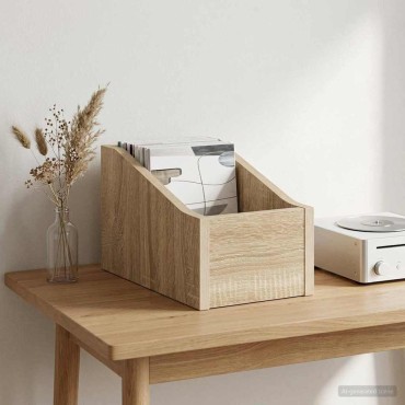 vidaXL Κουτί LP Sonoma Δρυς 18 x 32 x 18 εκ. Επεξεργασμένο Ξύλο