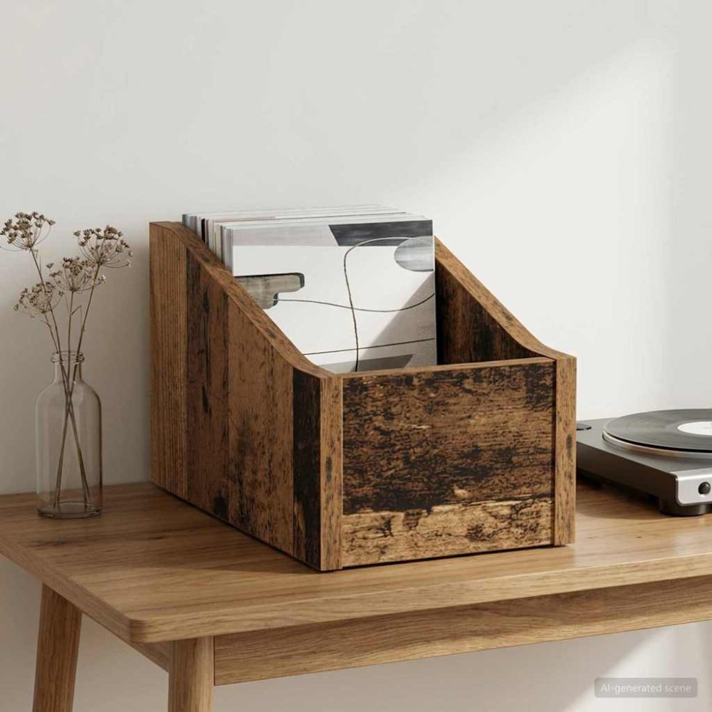 vidaXL Κουτί LP Παλαιωμένο ξύλο 18 x 32 x 18 εκ. Επεξεργασμένο Ξύλο