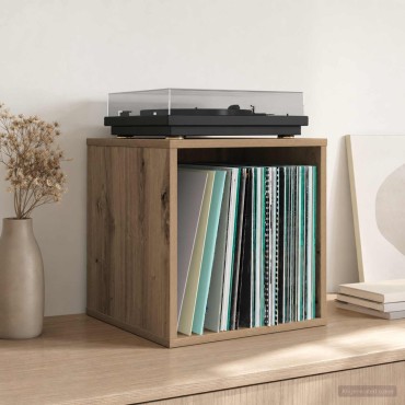 vidaXL Κουτί Άλμπουμ Βινυλίου 2 τμχ. Artisan Δρυς 37 x 36,5 x 38 εκ.